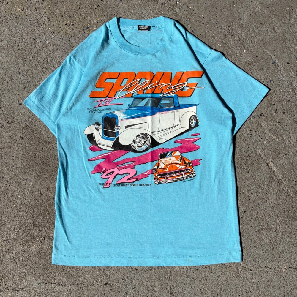 Vintage 1992 Southwest Street Machines Spring Fling T-Shirt Screen Stars Large
